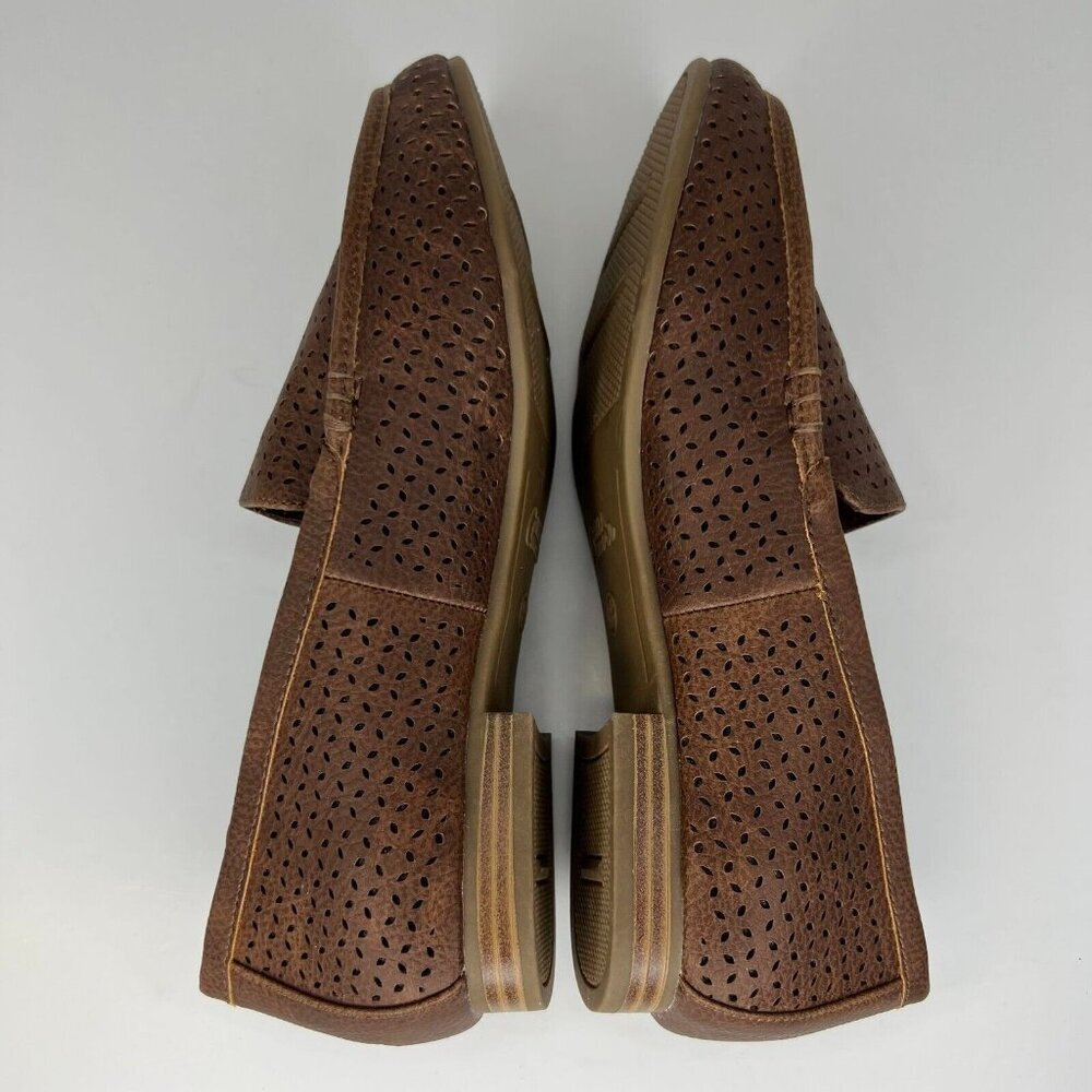 Mia Amore Womens Memory Foam Brown Solid Slip On Size 8.5 Loafer Flats - Picture 6 of 9